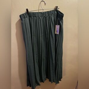 a new day by Target women’s teal Green Pleated A-Line Skirt NWT xxl